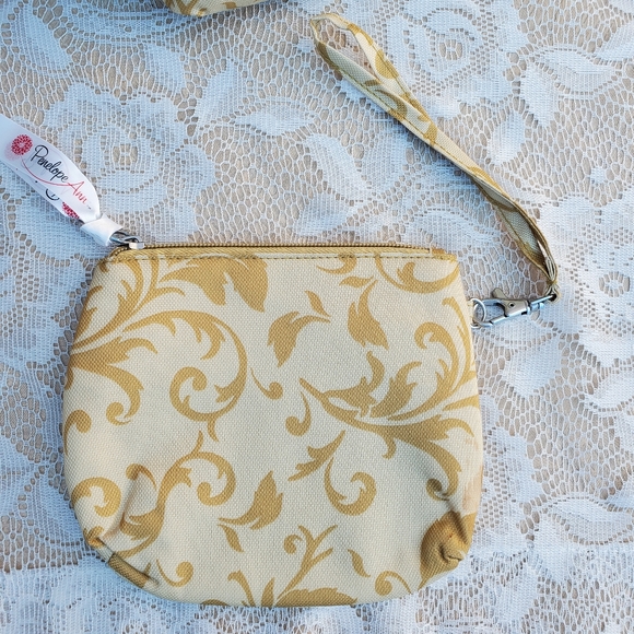 Makeup bags set of 2, New Celebrating Home Penelope Ann collection Golden Topaz - Picture 10 of 14